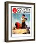 "Lost All His Marbles," Country Gentleman Cover, March 1, 1937-Henry Hintermeister-Framed Giclee Print