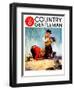 "Lost All His Marbles," Country Gentleman Cover, March 1, 1937-Henry Hintermeister-Framed Giclee Print