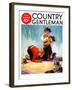 "Lost All His Marbles," Country Gentleman Cover, March 1, 1937-Henry Hintermeister-Framed Giclee Print