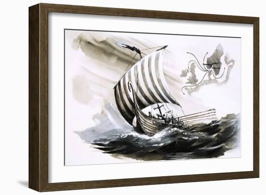 Lost and Found: The Victorious Vikings-Graham Coton-Framed Giclee Print