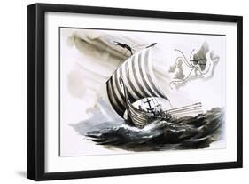 Lost and Found: The Victorious Vikings-Graham Coton-Framed Giclee Print