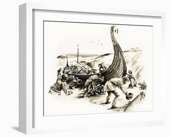 Lost and Found: The Victorious Vikings-Graham Coton-Framed Giclee Print