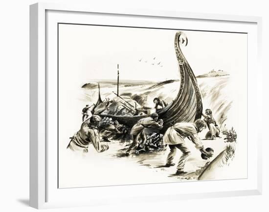 Lost and Found: The Victorious Vikings-Graham Coton-Framed Giclee Print