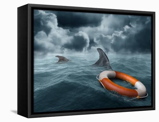 Lost At Sea-paul fleet-Framed Stretched Canvas