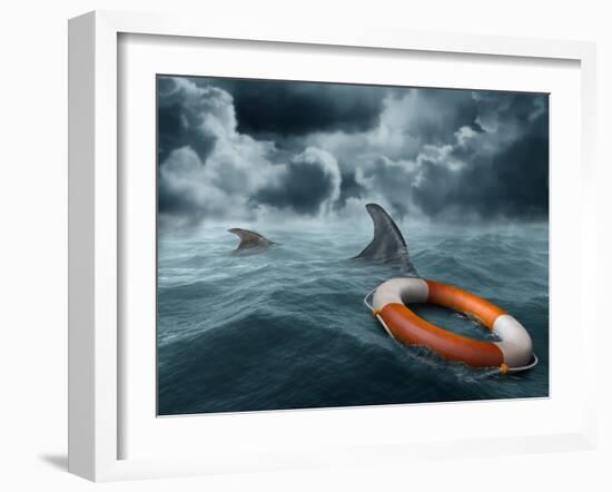 Lost At Sea-paul fleet-Framed Photographic Print