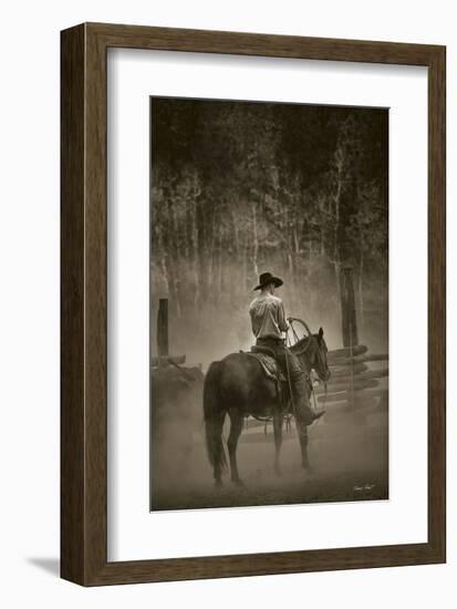 Lost Canyon Cowboy-Barry Hart-Framed Giclee Print