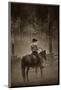 Lost Canyon Cowboy-Barry Hart-Mounted Art Print
