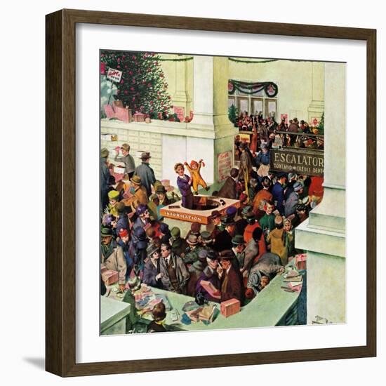 "Lost Child Department", December 20, 1958-Thornton Utz-Framed Giclee Print