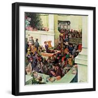 "Lost Child Department", December 20, 1958-Thornton Utz-Framed Giclee Print