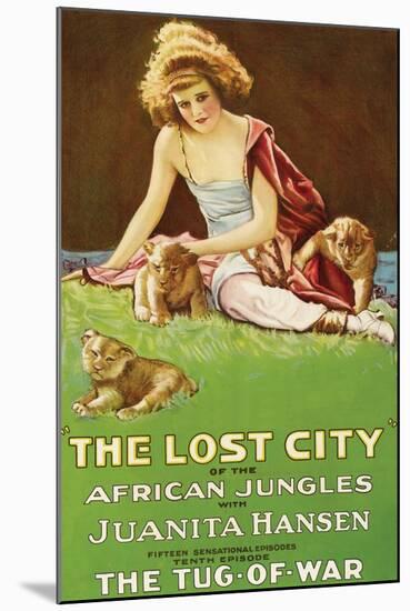 Lost City of the African Jungles - Tug of War-null-Mounted Art Print