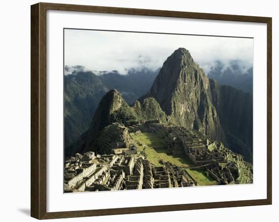 Lost City of the Incas at Dawn, Machu Picchu, Unesco World Heritage Site, Peru, South America-Christopher Rennie-Framed Photographic Print