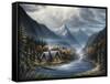 Lost Creek-Chuck Black-Framed Stretched Canvas