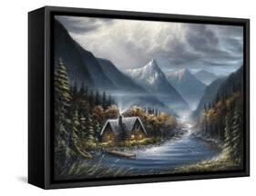 Lost Creek-Chuck Black-Framed Stretched Canvas