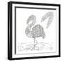 Lost Flamingo-Pam Varacek-Framed Art Print