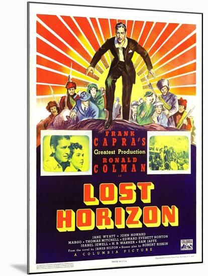 Lost Horizon, Top Center: Ronald Colman, 1937-null-Mounted Photo