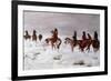 Lost in a Snow Storm - We Are Friends, 1888-Charles Marion Russell-Framed Giclee Print