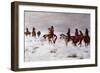 Lost in a Snow Storm - We Are Friends, 1888-Charles Marion Russell-Framed Giclee Print