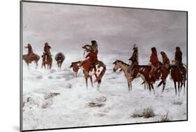 Lost in a Snow Storm - We Are Friends, 1888-Charles Marion Russell-Mounted Giclee Print