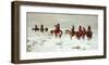 Lost In A Snowstorm, We Are Friends-Charles Marion Russell-Framed Art Print