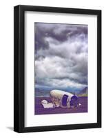Lost in Iceland, 1970s DC10 Airplane on Southern Iceland Beach-Vincent James-Framed Photographic Print