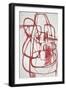 Lost in Red-Joshua Schicker-Framed Giclee Print