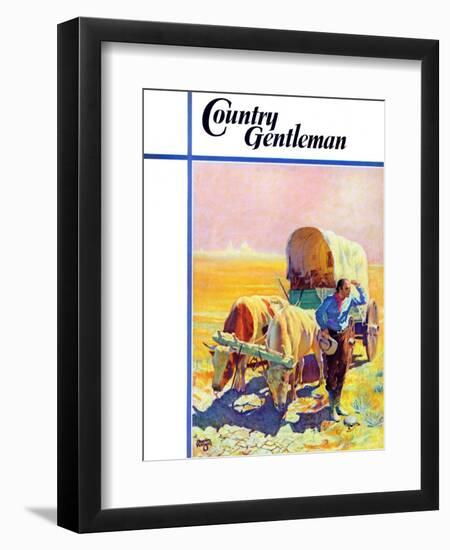 "Lost in the Desert," Country Gentleman Cover, July 1, 1938-Charles Hargens-Framed Giclee Print