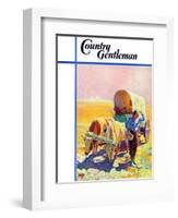 "Lost in the Desert," Country Gentleman Cover, July 1, 1938-Charles Hargens-Framed Giclee Print