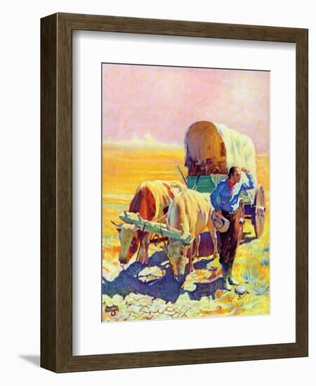 "Lost in the Desert,"July 1, 1938-Charles Hargens-Framed Giclee Print