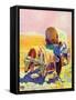 "Lost in the Desert,"July 1, 1938-Charles Hargens-Framed Stretched Canvas