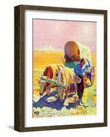 "Lost in the Desert,"July 1, 1938-Charles Hargens-Framed Giclee Print