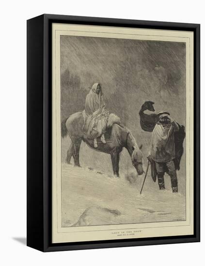 Lost in the Snow-Sir James Dromgole Linton-Framed Stretched Canvas