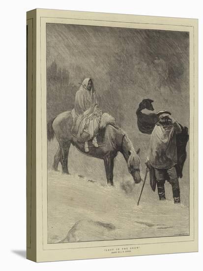 Lost in the Snow-Sir James Dromgole Linton-Stretched Canvas