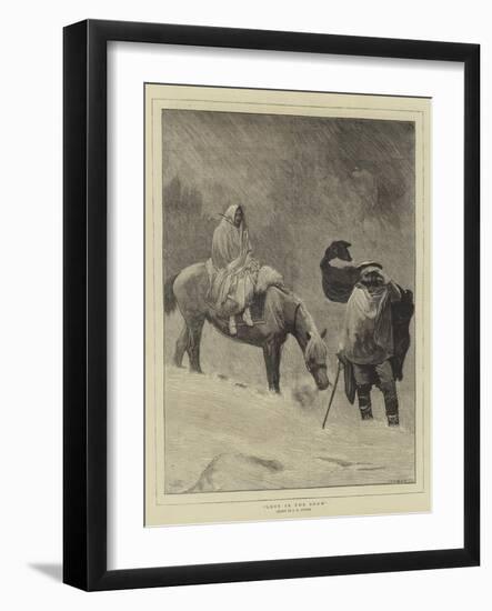Lost in the Snow-Sir James Dromgole Linton-Framed Giclee Print