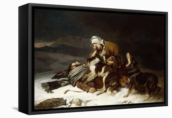 Lost in the Storm-Richard Ansdell-Framed Stretched Canvas