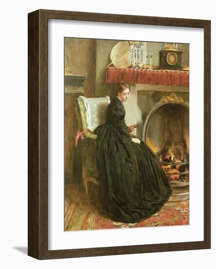 Lost in Thought, 1864-Marcus Stone-Framed Giclee Print