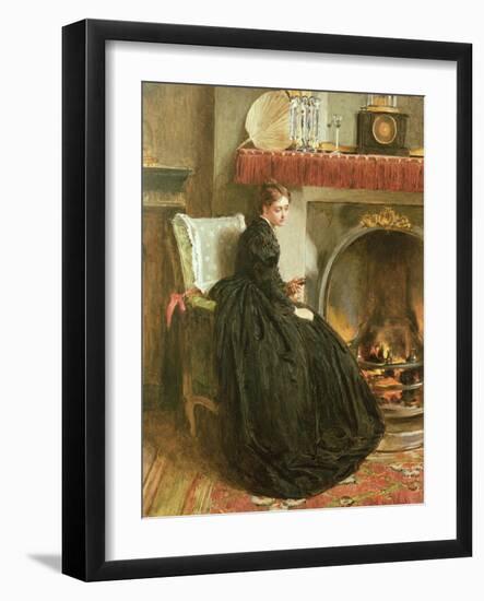 Lost in Thought, 1864-Marcus Stone-Framed Giclee Print