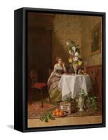 Lost in Thought-David Emil Joseph de Noter-Framed Stretched Canvas
