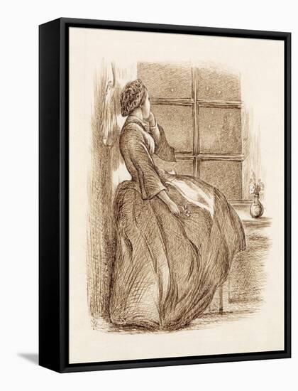 Lost Love, C.1859 (Pen and Ink)-John Everett Millais-Framed Stretched Canvas