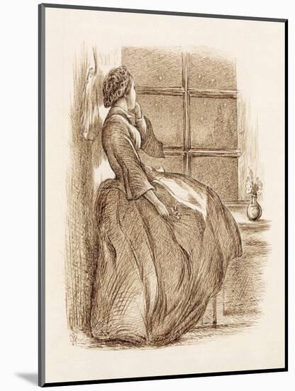 Lost Love, C.1859 (Pen and Ink)-John Everett Millais-Mounted Premium Giclee Print