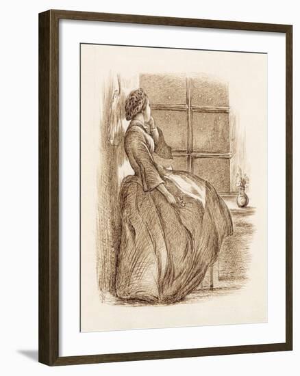 Lost Love, C.1859 (Pen and Ink)-John Everett Millais-Framed Giclee Print