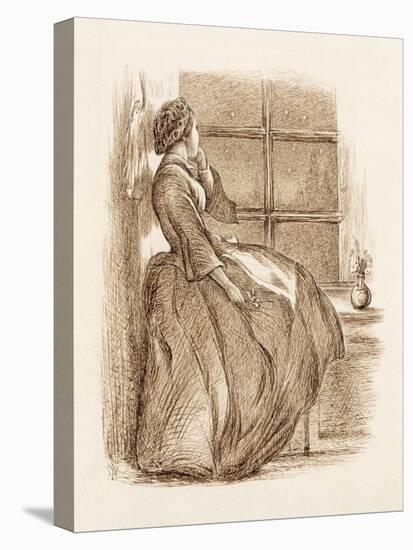 Lost Love, C.1859 (Pen and Ink)-John Everett Millais-Stretched Canvas