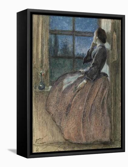 Lost Love-John Everett Millais-Framed Stretched Canvas