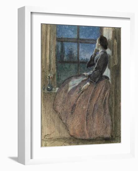 Lost Love-John Everett Millais-Framed Art Print