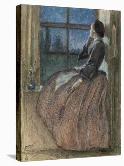 Lost Love-John Everett Millais-Stretched Canvas