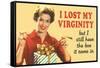 Lost My Virginity But Still Have Box It Came In Funny Poster-Ephemera-Framed Stretched Canvas