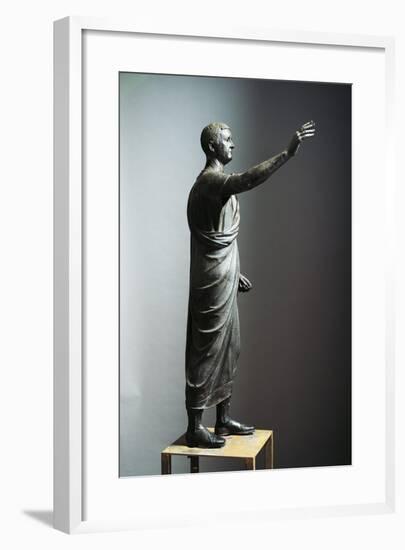 Lost Wax Cast Bronze Statue of Orator-null-Framed Giclee Print