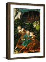 Lot and His Daughters, 1528-Lucas Cranach the Elder-Framed Giclee Print