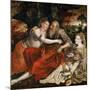 Lot and His Daughters, 1563 (Oil on Wood)-Jan Massys-Mounted Giclee Print