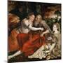 Lot and His Daughters, 1563 (Oil on Wood)-Jan Massys-Mounted Giclee Print