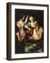 Lot and His Daughters, 1600-50 (Oil on Canvas)-Giovanni Francesco Guerrieri-Framed Giclee Print